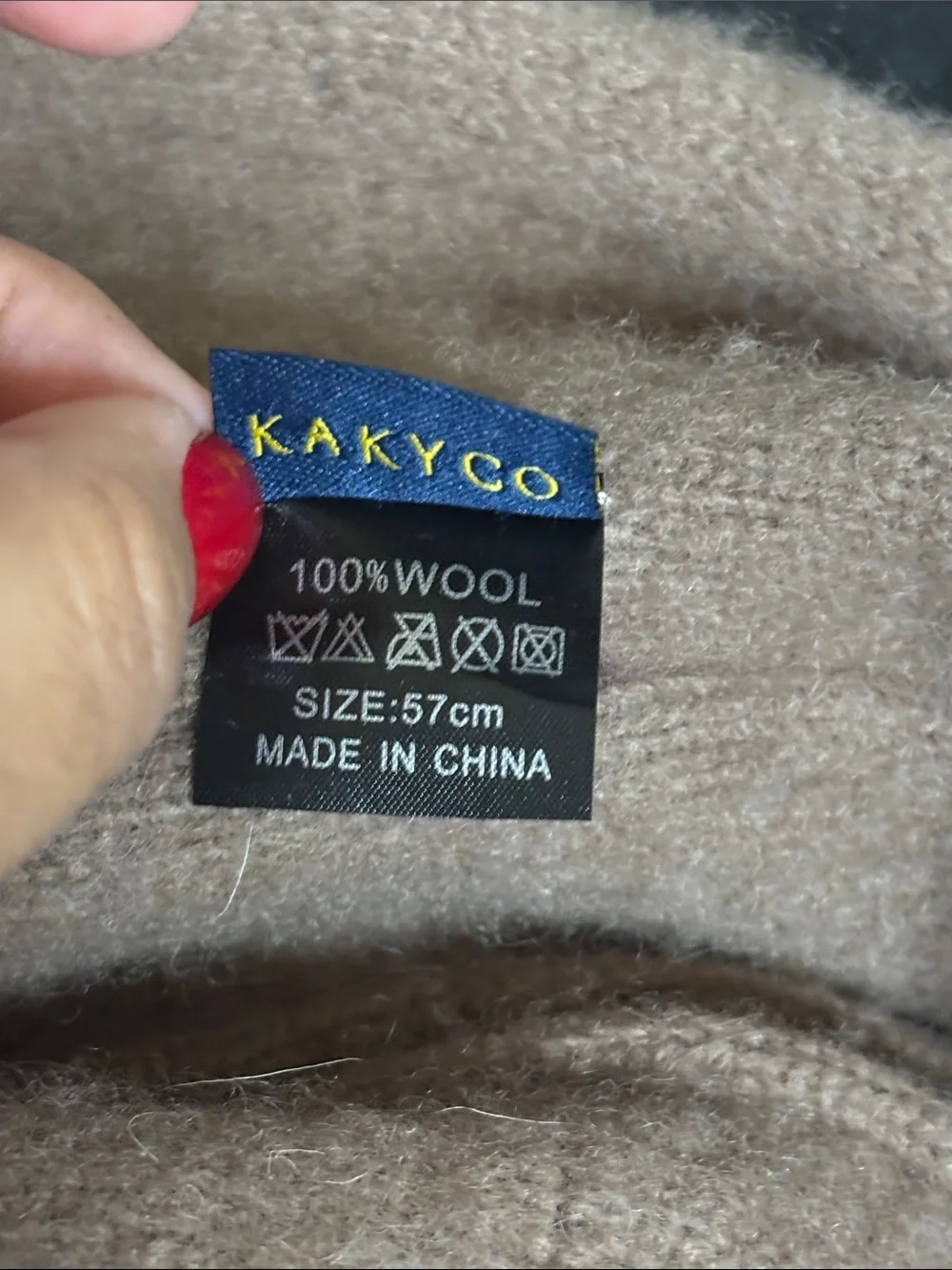Vintage Kakyko Cozy 100% Wool Bucket Hat in Camel